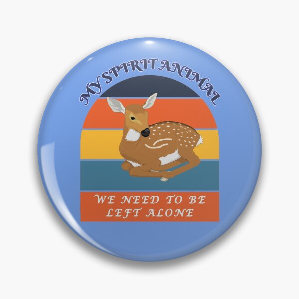 Item preview, My Spirit Animal is a Key Deer - We Need to be Left Alone - Blue BG designed and sold by KeysTreasures.