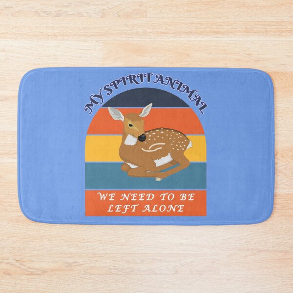 Item preview, My Spirit Animal is a Key Deer - We Need to be Left Alone - Blue BG designed and sold by KeysTreasures.
