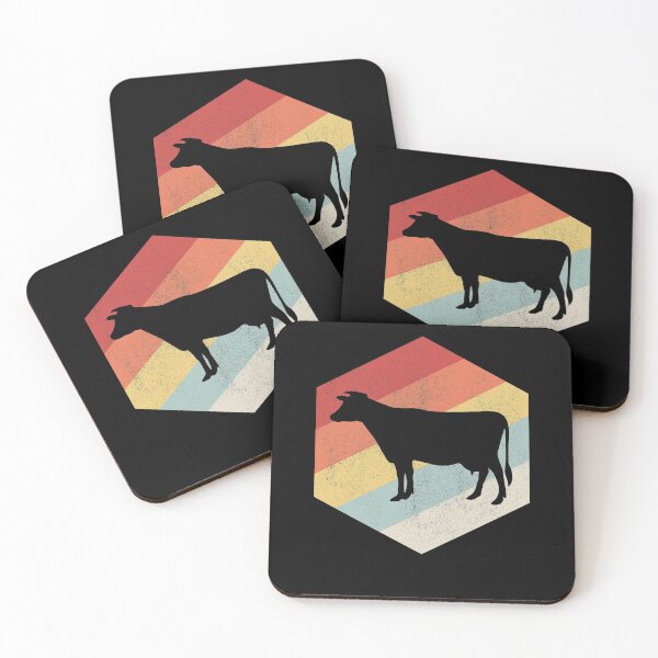 Item preview, funny cow animal art retro vintage cattle gift designed and sold by alaechamlal.