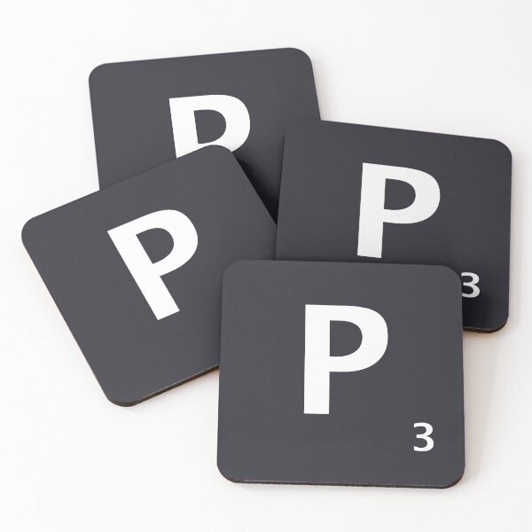 Item preview, Azulejo P de Scrabble designed and sold by CyberCult Store.