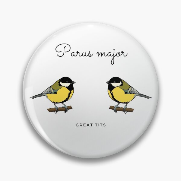 Item preview, A pair of great tits designed and sold by BlossomByAnna.