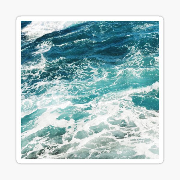 Blue Ocean Waves Sticker