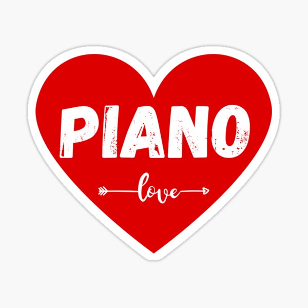 Piano love Sticker