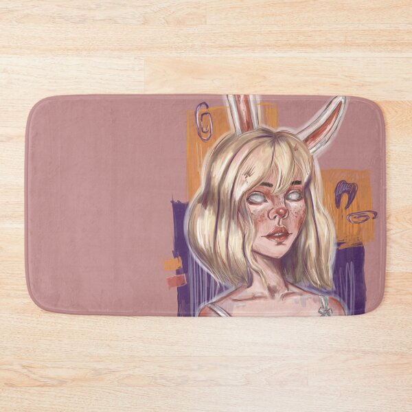 Item preview, Сute girl with white eyes and bunny ears designed and sold by darkmoonlight-.