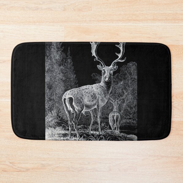Item preview, Fallow deer - Vintage - drawing - inverted designed and sold by jc007.
