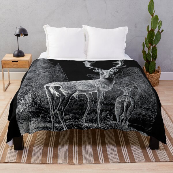 Item preview, Fallow deer - Vintage - drawing - inverted designed and sold by jc007.