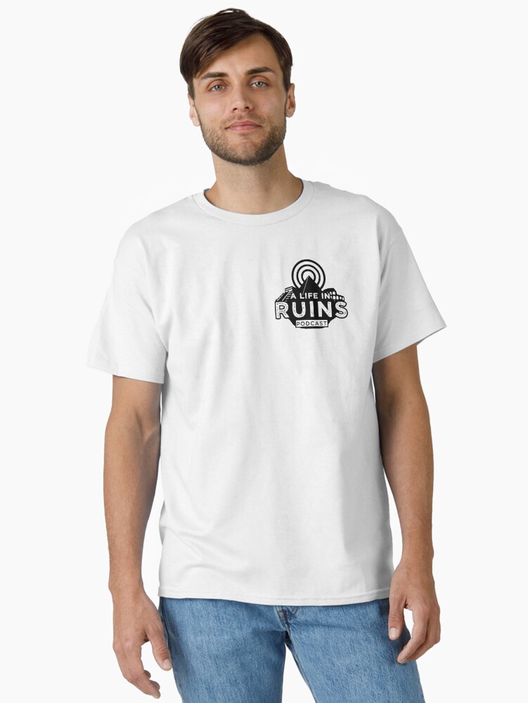 Thumbnail 1 of 7, Classic T-Shirt, A Life in Ruins Small Logo designed and sold by Alifeinruins.