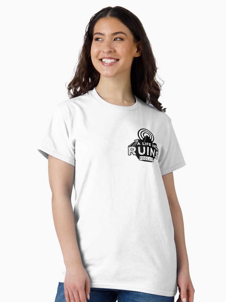 Thumbnail 2 of 7, Classic T-Shirt, A Life in Ruins Small Logo designed and sold by Alifeinruins.