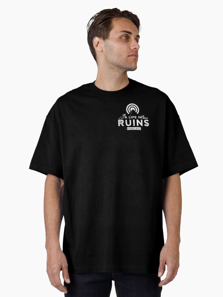 Thumbnail 1 of 7, Oversized T-Shirt, A Life in Ruins Small Logo designed and sold by Alifeinruins.
