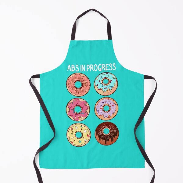 Item preview, Abs In Progress Funny Donuts Six Pack Cartoon designed and sold by MrEddie10.