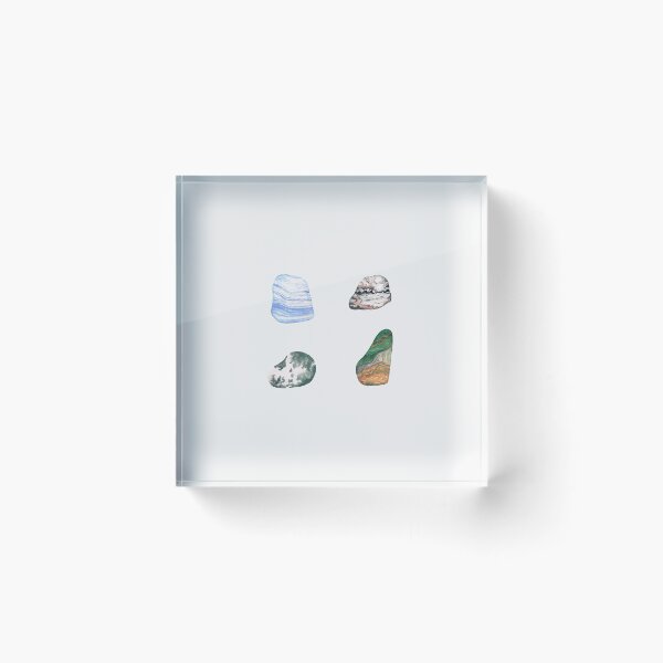 Item preview, Watercolor Agates Sticker Pack designed and sold by MarssyMT.