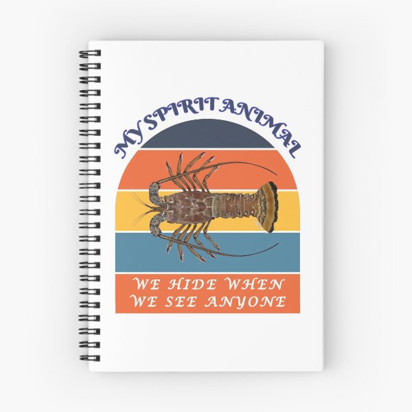 Item preview, My Spirit Animal is a Florida Spiny Lobster - We Hide When We See Anyone - White BG designed and sold by KeysTreasures.