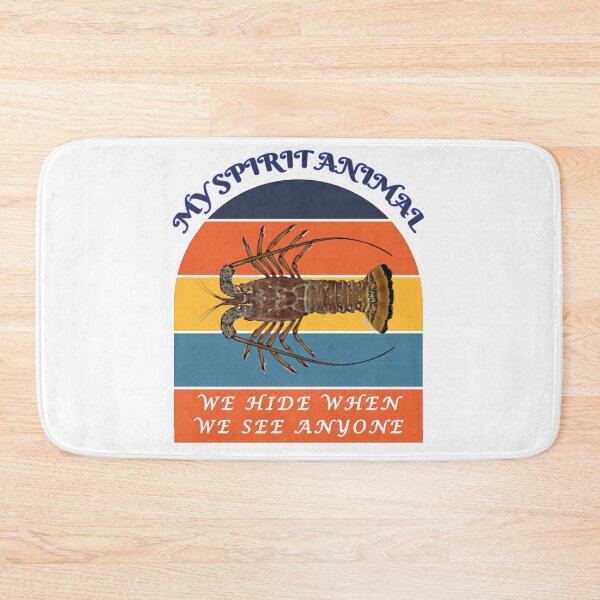 Item preview, My Spirit Animal is a Florida Spiny Lobster - We Hide When We See Anyone - White BG designed and sold by KeysTreasures.