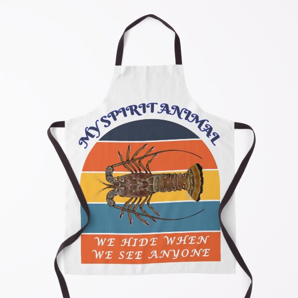Item preview, My Spirit Animal is a Florida Spiny Lobster - We Hide When We See Anyone - White BG designed and sold by KeysTreasures.