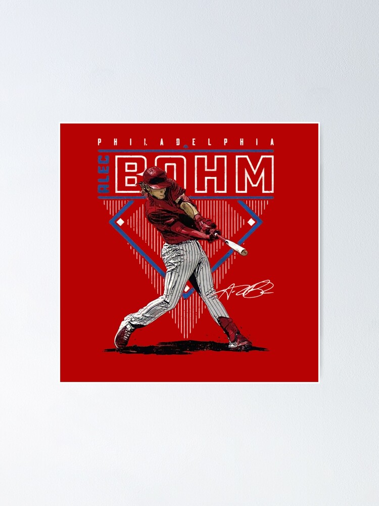 Alec Bohm Baseball Paper Poster Phillies 2 - Alec Bohm - Magnet