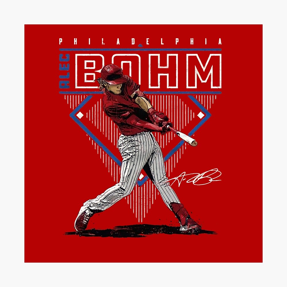 Alec Bohm Baseball Poster Style - Alec Bohm - Magnet