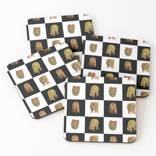 Item preview, checkered animals designed and sold by manasviagarwal.