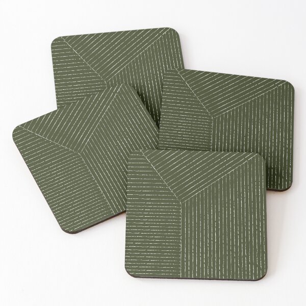 Item preview, Lines (Olive Green) designed and sold by summer-sun-designs.