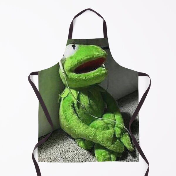 Item preview, Sad Kermit with earphones designed and sold by Professional Memer.