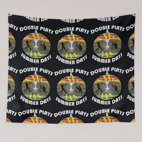 Item preview, Baseball Graphic Design & Fun Quote Double Plays and Summer Days  designed and sold by tamdevo1.