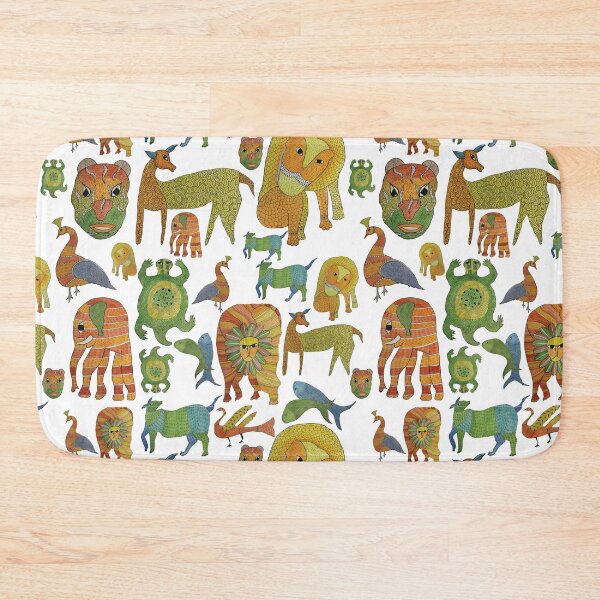 Item preview, Boho animal prints gond art designed and sold by manasviagarwal.