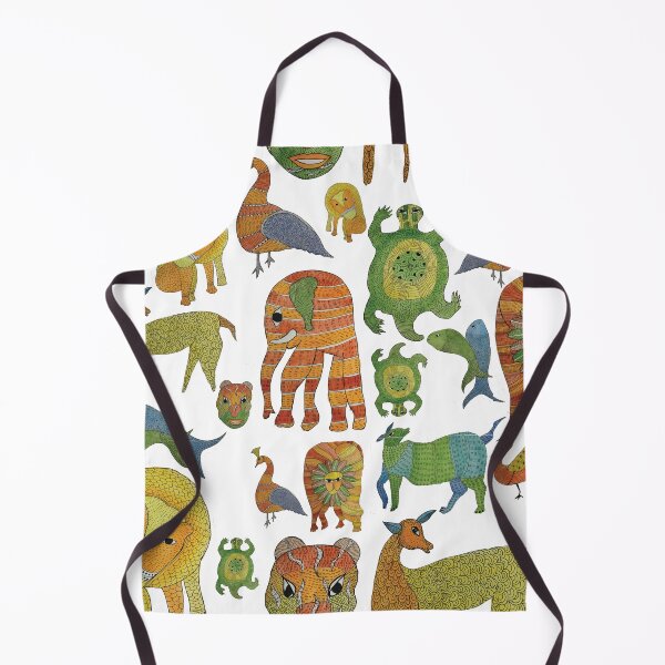 Item preview, Boho animal prints gond art designed and sold by manasviagarwal.