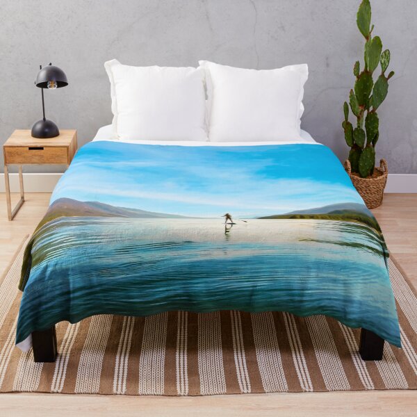 Item preview, Mountain Lake with Paddle Boarder designed and sold by Spindriftmerch.