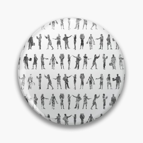 Item preview, Black and white Marble people silhouette pattern designed and sold by SLGA-Designs.