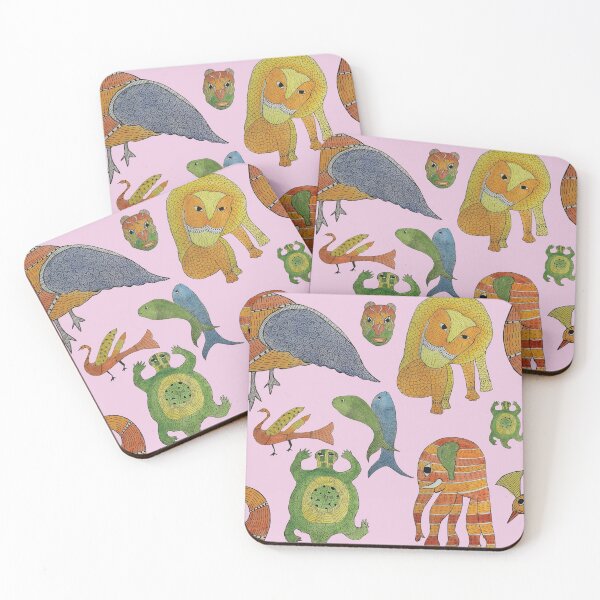Item preview, pink animals designed and sold by manasviagarwal.