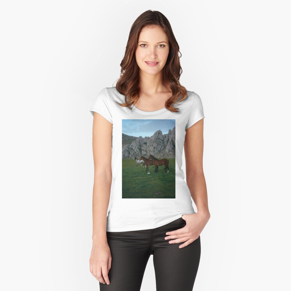 Item preview, Fitted Scoop T-Shirt designed and sold by Semapemodiba.