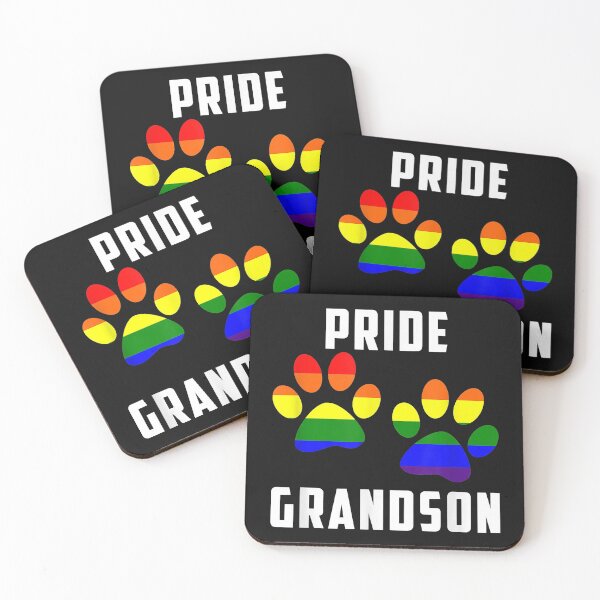 Item preview, Pride Grandson | Rainbow Dog Paw | Gift Idea  | Gift For Grandma | Gift For Grandpa | Gift For Son | Gift For Grandson designed and sold by LanPhan.