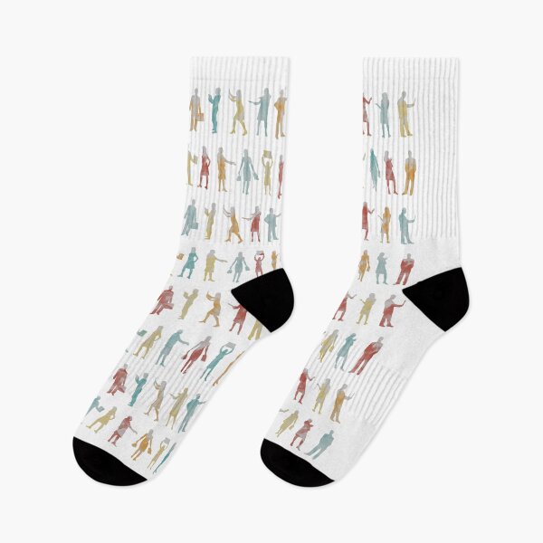 Item preview, Colourful Watercolour people silhouette pattern designed and sold by SLGA-Designs.