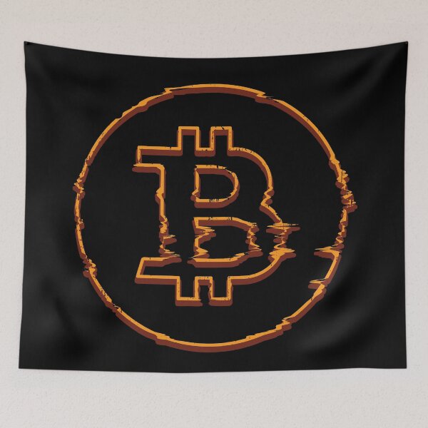 Item preview, Bitcoin Glitch Logo designed and sold by infleims.