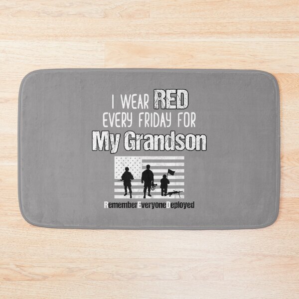 Item preview, I Wear My Red Everyday For My Grandson | Military Family | Gift Idea  | Gift For Grandma | Gift For Grandpa | Gift For Son | Gift For Grandson designed and sold by LanPhan.