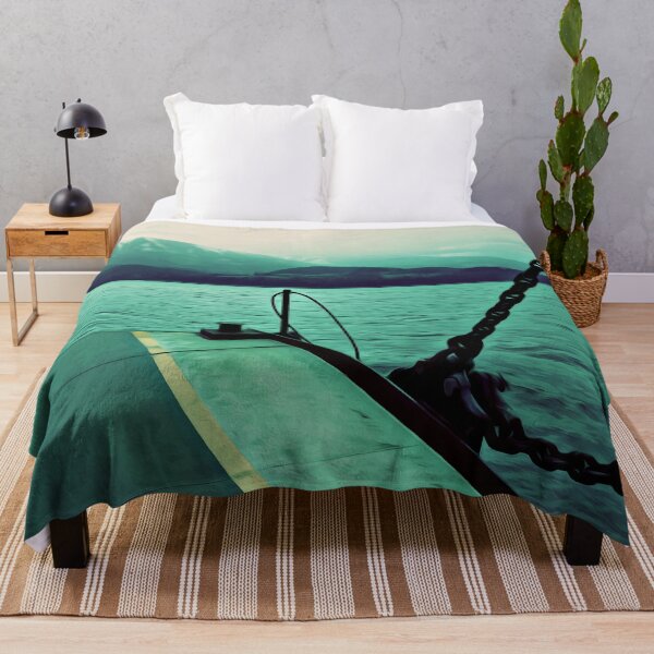 Item preview, Ferry Boat Crossing on Mountain Lake designed and sold by Spindriftmerch.