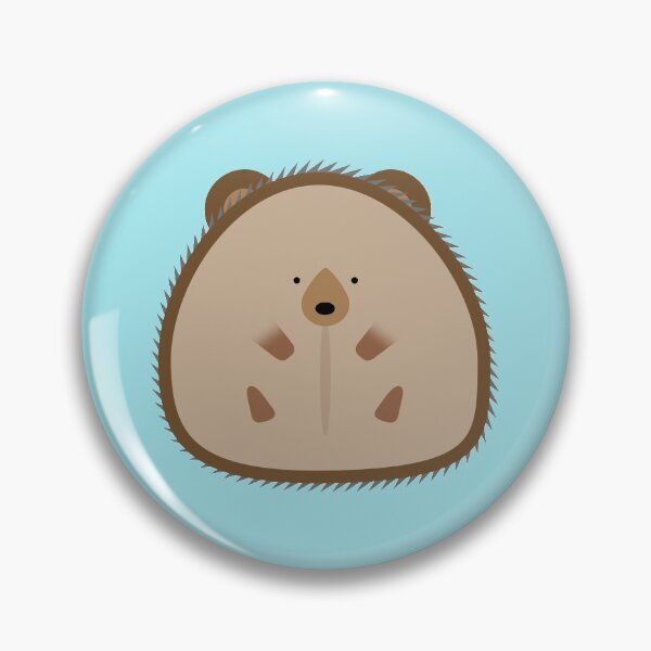 Item preview, cute hedgehog round friend designed and sold by peachypanda.