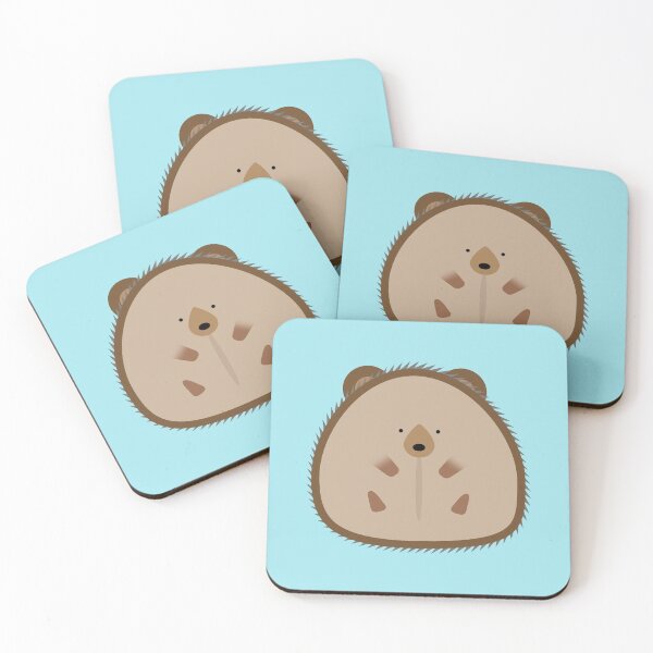 Item preview, cute hedgehog round friend designed and sold by peachypanda.