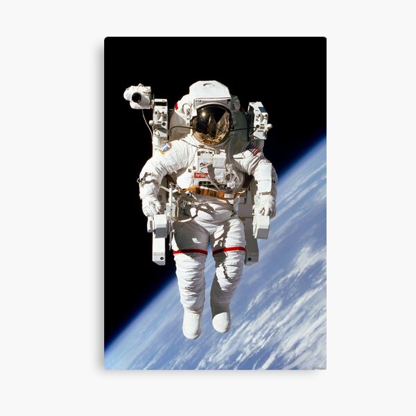 McCandless Untethered Spacewalk Enhanced Canvas Print