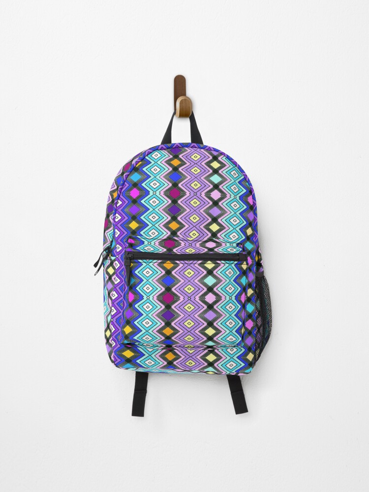 Thumbnail 1 of 3, Backpack, Wiggle Jewel Pattern designed and sold by Doombucket.
