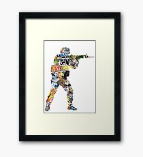 Sticker CSGO Framed Print