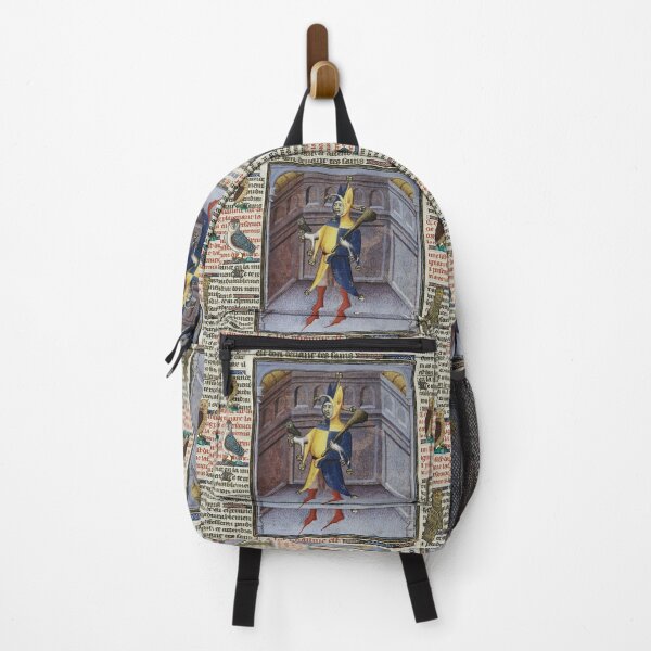 Item preview, JESTER HOLDING OWL MEDIEVAL MANUSCRIPT designed and sold by BulganLumini.