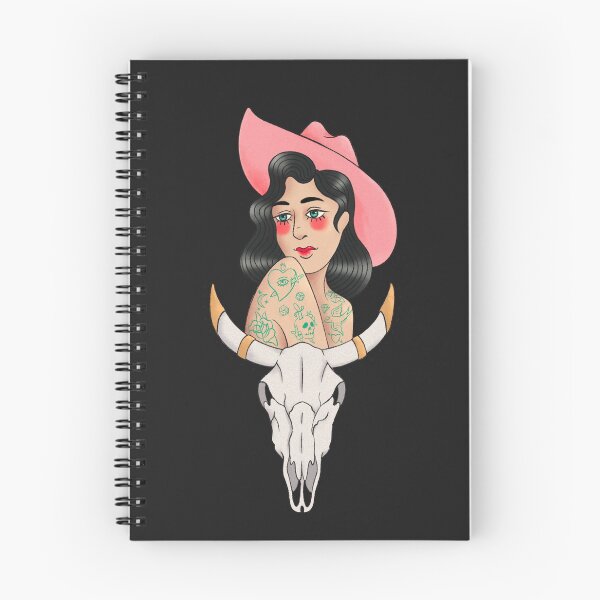 Item preview, Cowgirl and Skull (Pink Hat) designed and sold by harona.