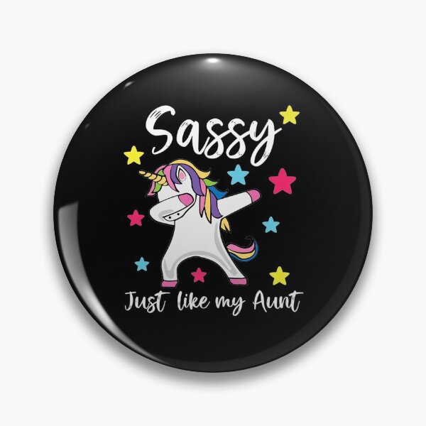 Item preview, Sassy Like My Aunt Unicorn Cute Matching Niece and Auntie designed and sold by Kinalan.