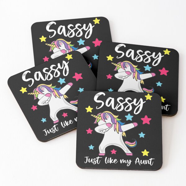 Item preview, Sassy Like My Aunt Unicorn Cute Matching Niece and Auntie designed and sold by Kinalan.