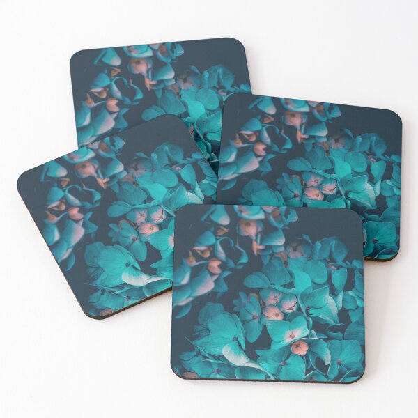 Item preview, blue green Hydrangea poster designed and sold by JD369.