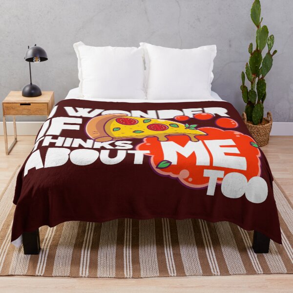 Item preview, I wonder if PIZZA thinks about ME too designed and sold by LuksTEESred.
