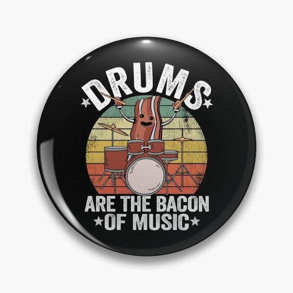 Item preview, Drums Are The Bacon Of Music Funny Drummer Gift Bacon designed and sold by Stronzi.