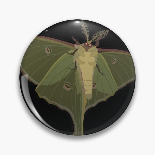 Item preview, Luna Moth - Underside with Black outline designed and sold by Grubgroove.