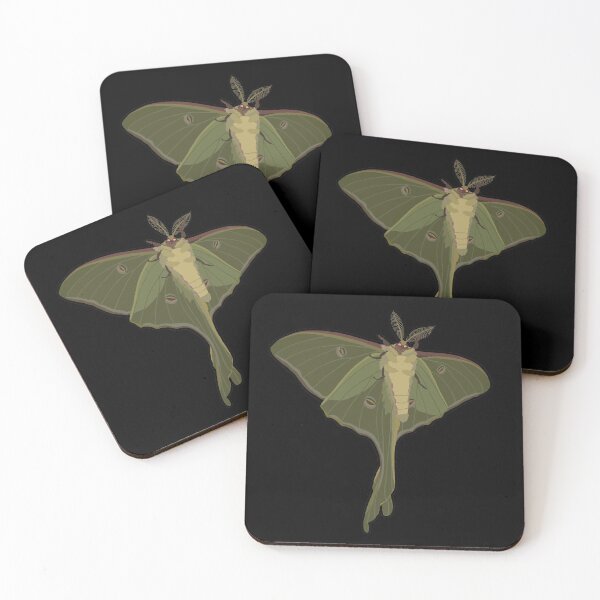Item preview, Luna Moth - Underside with Black outline designed and sold by Grubgroove.