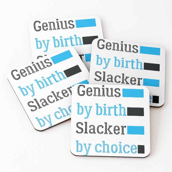 Item preview, Genius by Birth Slacker by Choice - Birthday Gift for Family Members designed and sold by OMCreative.
